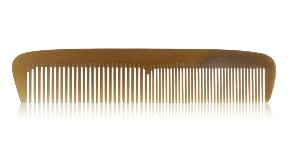 groetsch-frisierkamm-rinderhorn-18-cm-f-r-feines-haar-glatt-bis-gewellt image 1