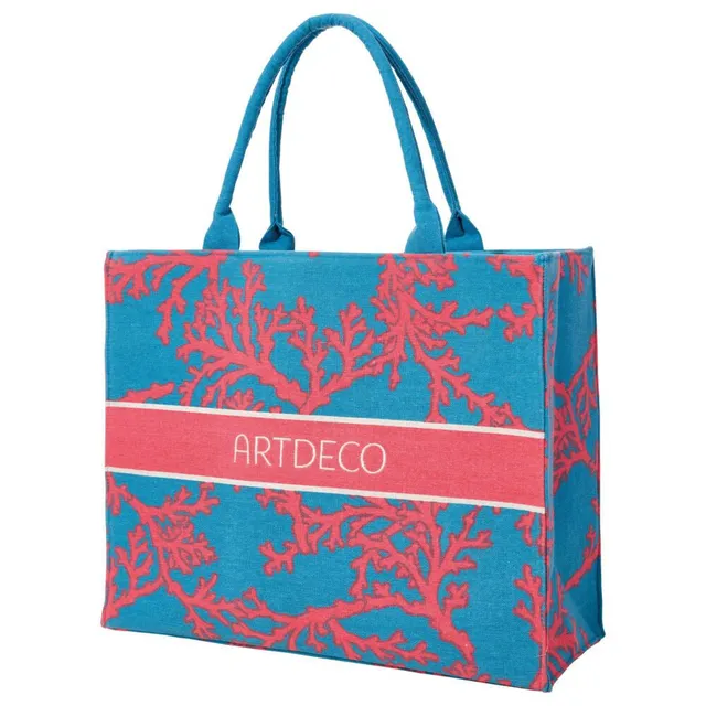 artdeco-cosmetic-large-tote-bag-xl-coral-design image 1