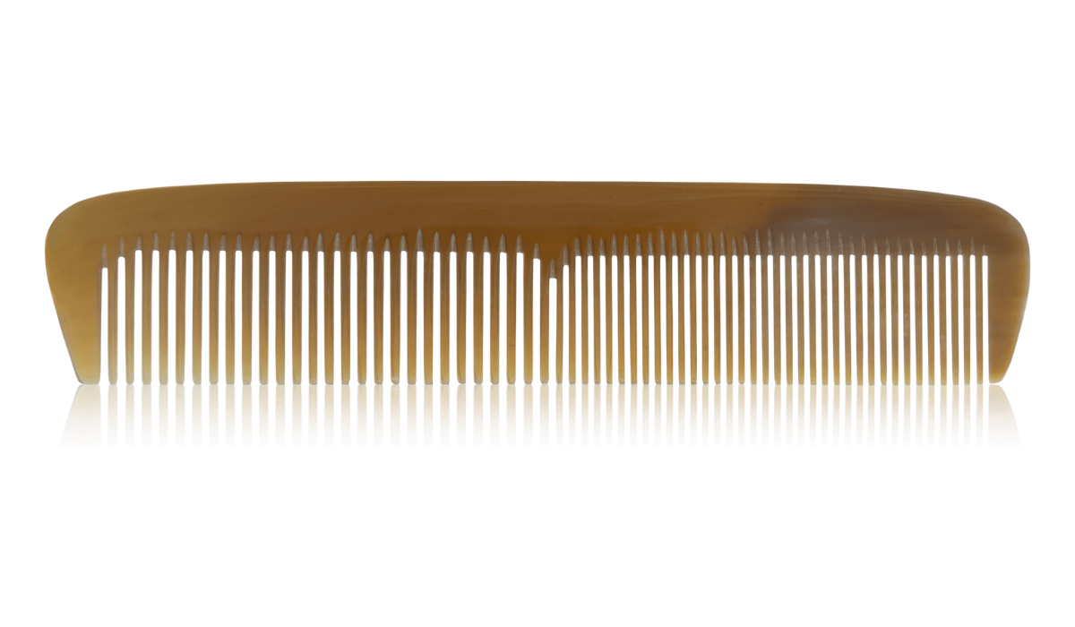 groetsch-frisierkamm-rinderhorn-18-cm-f-r-feines-haar-glatt-bis-gewellt image 1