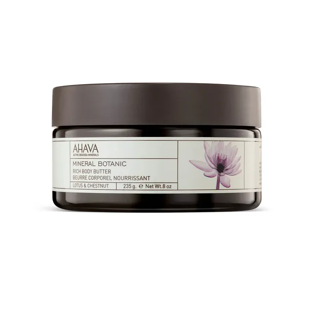 ahava-mineral-botanic-rich-k-rperbutter-235g-lotus-feuchtigkeits-k-rperbutter image 1